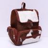 CHAYELL Cowhide Leather Backpack with Laptop Compartment  Western Travel & Diaper Bag for Women, Grey (Tan Panda) view 3