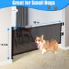 14" H Short Dog Gate Pet Gates Puppy Gate 59" Wide Step Over Pet Fence, Mesh Retractable Indoor Outdoor Expands Up to 59 Inches Small Dog Gates for Doorways Stairs view 3
