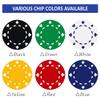 SUYANH 100 Custom Casino Sized Chips, Full-Color Print Your Image and Text, 11.5 Grams Clay Poker Chips for Blackjack, Tournaments, Card Clubs (White) view 2