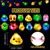 Mikulala 24 Pack LED Light up Animal Rings, Christmas Party Favors for Kids 4-8 8-12 Glow in Dark Goodie Bag Stuffers Treasure Box Toys Carnival Classroom Prizes Birthday Return Gifts for Boys Girls view 2