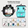 SPYORBKX Lake Blue Elephant Personalized Diaper Bag Backpack for Baby Boy Girls Cute Large Nappy Backpack Mommy Bags, Waterproof Travel Daypack for Dad Mom Gifts view 3