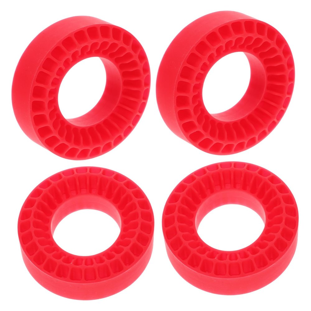 BCOATH 4pcs Rc Tire Inserts for 1/18 1/ Rc Crawler Scx24 Fcx24 Ax24 Silicone Rubber Tire Filler Easy Installation Enhanced Grip Traction