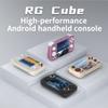 HANHIBR RG Cube Handheld Game Console 3.95 Inch Screen IPS Screen 64G TF Card with 4720 Games Classic Emulator Retro Video Handheld Games Consoles Preinstalled Video Games (Radiant Purple) view 2