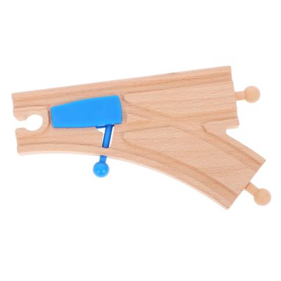 BCOATH Wooden Track Change Toy - Blue Train Track Accessories for Improved Motor Skills and Parent-Child Interaction 6.85 X 3.66 X 0.47 Inches