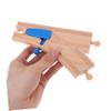 BCOATH Wooden Track Change Toy - Blue Train Track Accessories for Improved Motor Skills and Parent-Child Interaction 6.85 X 3.66 X 0.47 Inches view 3
