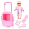 Bayer Design 92805AC Doll with Trolley and Accessories, Play Set, Doll Accessories, Lockable and Extendable Case view 1