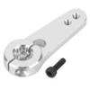 plplaaoo RC Half Arm Horn,44mm 15T Servo Horn,High Strength Aluminum Alloy RC Steering Servo Half Arm Horn,Easy Installation RC Steering Servo Arm Horn for HSP 1/5 Truck (Silver) view 1