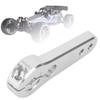 plplaaoo RC Half Arm Horn,44mm 15T Servo Horn,High Strength Aluminum Alloy RC Steering Servo Half Arm Horn,Easy Installation RC Steering Servo Arm Horn for HSP 1/5 Truck (Silver) view 4