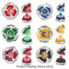X Battling Top Gyro Toy Set, 12 Spinning Tops, 3 Launchers with Storage Box, Turbo Set Metal Fusion Game,Birthday Gift for Kids Children Boys Ages 6+ view 4