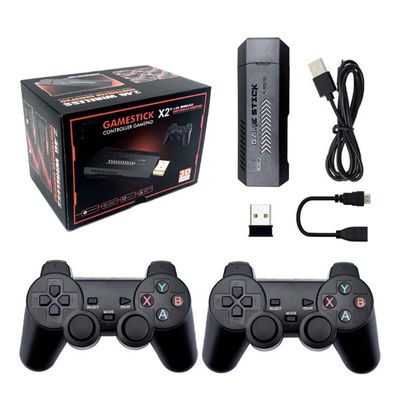 X2 Plus 4K Retro Game Stick, HD Home Video Game Console with 2 Wireless Controllers, HDMI Output, 30000+ Built-in Games (128GB)