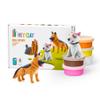 HEY CLAY Colorful Modeling Air Dry Clay for Kids 6 cans with Fun Interactive Instructions App - Kids Activities Age 3+ (Dog Story: Shepherd, Bull Terrier, Yorkie) view 1