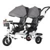 JIYIAN Gray,Style 2, Children Tricycles Infant 3 Wheels,360 Two-Way Rotating Seat Baby Trike with Push Handle Parent-Child Interaction and Smooth Travel Tandem Tricycle view 1