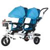 JIYIAN Blue,Style 2, Children Tricycles Infant 3 Wheels,360 Two-Way Rotating Seat Baby Trike with Push Handle Parent-Child Interaction and Smooth Travel Tandem Tricycle view 1