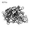 MECCANIXITY 80pcs 30-Degree Angle RC Body Clips Bent Springy R Pins 24.3x1.2x9.4mm for All 1/8 1/10 1/12 Scale Model RC Car Crawler Replacement(Black) view 3