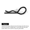 MECCANIXITY 40pcs 30-Degree Angle RC Body Clips Bent Springy R Pins 24.3x1.2x9.4mm for All 1/8 1/10 1/12 Scale Model RC Car Crawler Replacement(Black) view 4