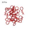 MECCANIXITY 20pcs 30-Degree Angle RC Body Clips Bent Springy R Pins 25x1.4x10mm for All 1/8 1/10 Scale Model RC Car Crawler Truck Shell Replacement(Red) view 3