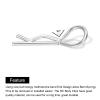 MECCANIXITY 10pcs 30-Degree Angle RC Body Clips Bent Springy R Pins 25x1.4x10mm for All 1/8 1/10 Scale Model RC Car Crawler Truck Shell Replacement(Silver) view 4
