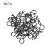 MECCANIXITY 30pcs 30-Degree Angle RC Body Clips Bent Springy R Pins 25x1.4x10mm for All 1/8 1/10 Scale Model RC Car Crawler Truck Shell Replacement(Black) view 3