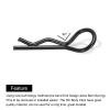 MECCANIXITY 30pcs 30-Degree Angle RC Body Clips Bent Springy R Pins 25x1.4x10mm for All 1/8 1/10 Scale Model RC Car Crawler Truck Shell Replacement(Black) view 4