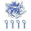 MECCANIXITY 40pcs 30-Degree Angle RC Body Clips Bent Springy R Pins 25x1.4x10mm for All 1/8 1/10 Scale Model RC Car Crawler Truck Shell Replacement(Blue) view 1