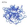MECCANIXITY 40pcs 30-Degree Angle RC Body Clips Bent Springy R Pins 25x1.4x10mm for All 1/8 1/10 Scale Model RC Car Crawler Truck Shell Replacement(Blue) view 3