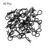 MECCANIXITY 40pcs 30-Degree Angle RC Body Clips Bent Springy R Pins 20x1.0x6mm for All 1/8 1/10 1/12 Scale Model RC Car Crawler Replacement(Black) view 3