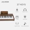 JALOKEE Kids Piano Keyboard, Digital Piano for Kids, Music Educational Instrument Toy, Wood Toy for 3+ Girls and Boys (Walnut, 37 Keys) view 2