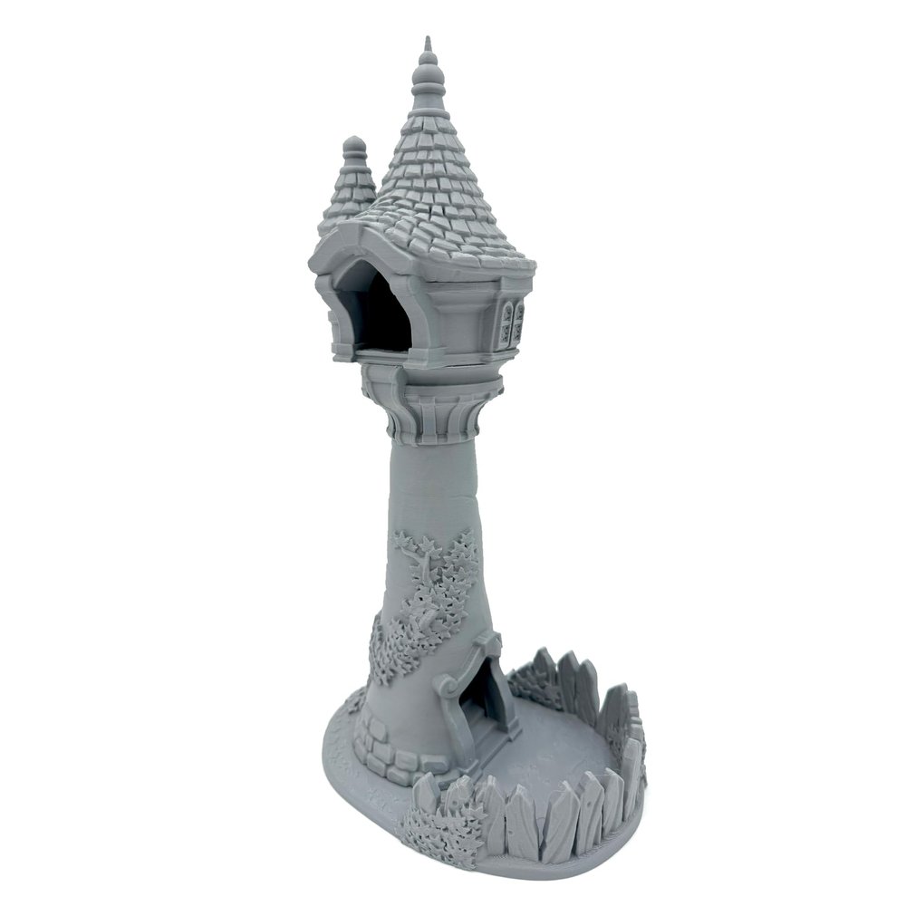 Asemly Rapunzel Dice Tower - Tabletop Wargaming Minis - Dungeon Accessories - RPG Fantasy Dragon Game Models - Figures for Battle Grid Mats