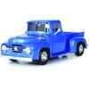 1956 F-100 Pickup Truck Blue Metallic American Classics Series 1/24 Diecast Model Car by Motormax 73235AC-BL view 1