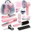 Toy Choi's Hair Salon Toys for Girls - Pretend Play Kids Hairdryer, Scissor, Combs Hair Salon Playset with Gift Box - Fake Makeup Party Favor Beauty Playset view 1
