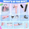 Toy Choi's Hair Salon Toys for Girls - Pretend Play Kids Hairdryer, Scissor, Combs Hair Salon Playset with Gift Box - Fake Makeup Party Favor Beauty Playset view 4