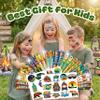 48PCS Camping Party Favors Decorations, Temporary Tattoos & Slap Bracelets view 4