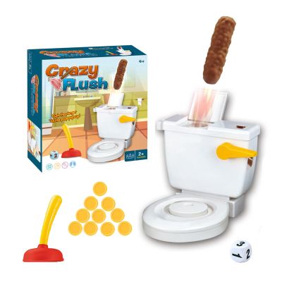 Hora de Lima Toilet Flush Game for Kids Funny Toliet Crazy Shoot Toy for 2-5 Players Creative Gags &Joke Toys for White Elephant Gift April Fool's Day