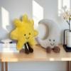 New Sun Plush Moon Plush Toy,Soft Bedside Sofa Pillows Stuffed Animal Plushie Doll Toys Room Decoration Gift for Kids Children (Sun+Moon) view 2