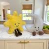 New Sun Plush Moon Plush Toy,Soft Bedside Sofa Pillows Stuffed Animal Plushie Doll Toys Room Decoration Gift for Kids Children (Sun+Moon) view 3