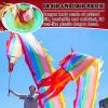 YONGYILI Dragon Poi Outdoor Flinging Fitness Dragon Poi, Rainbow Color Ribbon with Head  Travel Bag, Flowy Wu Long Dragon Prop Set, for Kids & Adults(12 m (39 ft)) view 3