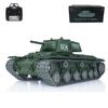 wheelfun Heng Long Infrared Combat RC Tank 1/16 7.0 Customized Soviet Kv-1 RTR Tank 3878 Metal Tracks Wheels 340 Rotating Turret for Hobby BB Shooting Airsoft Tank That Shoot view 1