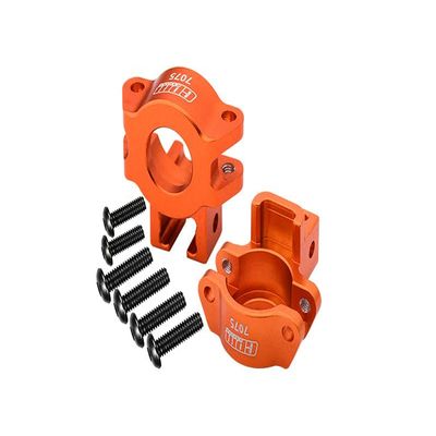 Aluminum 7075 Alloy Rear Axle Hub for Traxxas 1:7 Unlimited Desert Racer UDR 4X4 85076-4 / Unlimited Desert Racer UDR 6S 85086-4 Upgrade Parts - Orange