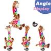 Hopearl Glowing Dancing Giraffe Toy Repeats What You Say Talking Toy Wriggle Singing Mimicking Twisting Electric Light Up Interactive Animated Speaking Gifts for Kids, Brown, 13'' view 3