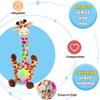 Hopearl Glowing Dancing Giraffe Toy Repeats What You Say Talking Toy Wriggle Singing Mimicking Twisting Electric Light Up Interactive Animated Speaking Gifts for Kids, Brown, 13'' view 4