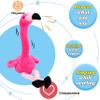 Hopearl Talking Flamingo Repeats What You Say Twisting Electric Interactive Animated Toy Speaking Plush Buddy Gifts for Toddlers Birthday Festival Holiday, Pink,13'' view 4