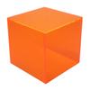 2" x 2" x 2" Acrylic Display Box  True 2-Inch Outer Dimensions  Mini Display Cube  Handmade  Premium Acrylic (Neon Orange) view 1