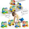 Anpcso Building Blocks for Toddlers 2-5 Including Dinosaurs Cars, 116-piece Large Classic Building Bricks Set, Educational Toys for Children Boys Girls All Ages, Compatible with All Major Brands view 3