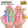 24PCS Glitter Mermaid Tail Bubble Wands for Kids Mermaid Party Favors Decorations Supplies, Mermaid Party Pinata Stuffer, Goodie Bags Filler, School Classroom Prizes view 3