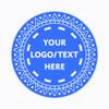 MARRILYTON 100 Custom Plastic Poker Chips, Full Color Print Your Personalized Text and Image, Game Tokens for Bar, Holdem Poker Nights, Roulette Games (Blue) view 1