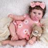 Aori Reborn Baby Dolls Girl - 20'' Lifelike Realistic Newborn Baby Weighted Cloth Body Baby Doll with Magnetic Pacifier & Feeding Accessories Collectible Reborn Toddler Doll Gift for Girls Kids 3+ view 1