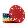 MARRILYTON 100 Custom Clay Poker Chips, Personalized with Your Logo and Text, Casino Sized Chips for Blackjack, Tournaments, Late Night Poker Game (Blue) view 3