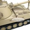 Large US M109A2 Self-propelled Howitzer RC Tank 1/16 War Military Vehicle Smoke Barrel Turning Cannon Lifting Shooting Sound Effect Collection 50CM (Yellow Standard RC Tank) view 4