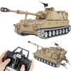 SSCCGYM Large Remote Control M109A2 Self-propelled Howitzer RC Tank 1/16 War Military Vehicle Smoke Barrel Turning Cannon Lifting Shooting 50CM (Yellow Upgraded Metal Gearbox RC Tank) view 1