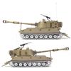 SSCCGYM Large Remote Control M109A2 Self-propelled Howitzer RC Tank 1/16 War Military Vehicle Smoke Barrel Turning Cannon Lifting Shooting 50CM (Yellow Upgraded Metal Gearbox RC Tank) view 2